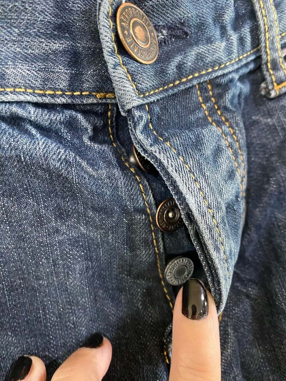 American Eagle Outfitters Women's Blue Denim Cuffed Boyfriend Jeans size 10 32w